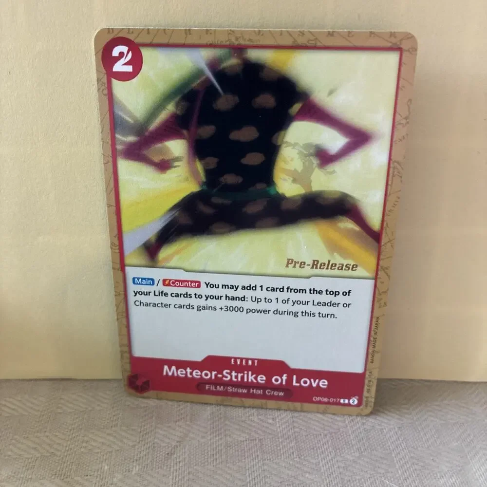 One Piece Meteor-Strike of Love (OP06-017 Pre Release Promo NM